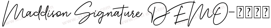 Maddison Signature DEMO字体转换